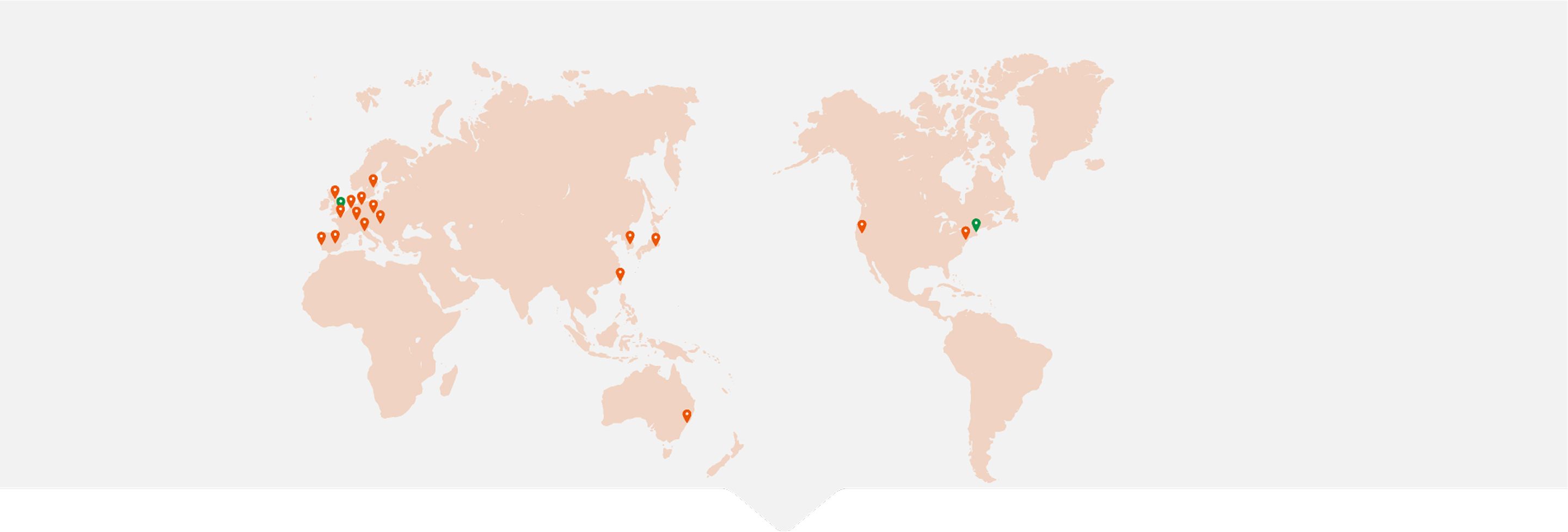 Kyowa Kirin global network: worldwide map of Kyowa Kirin locations across multiple countries