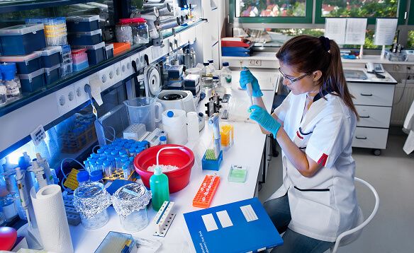 scientist in lab setting