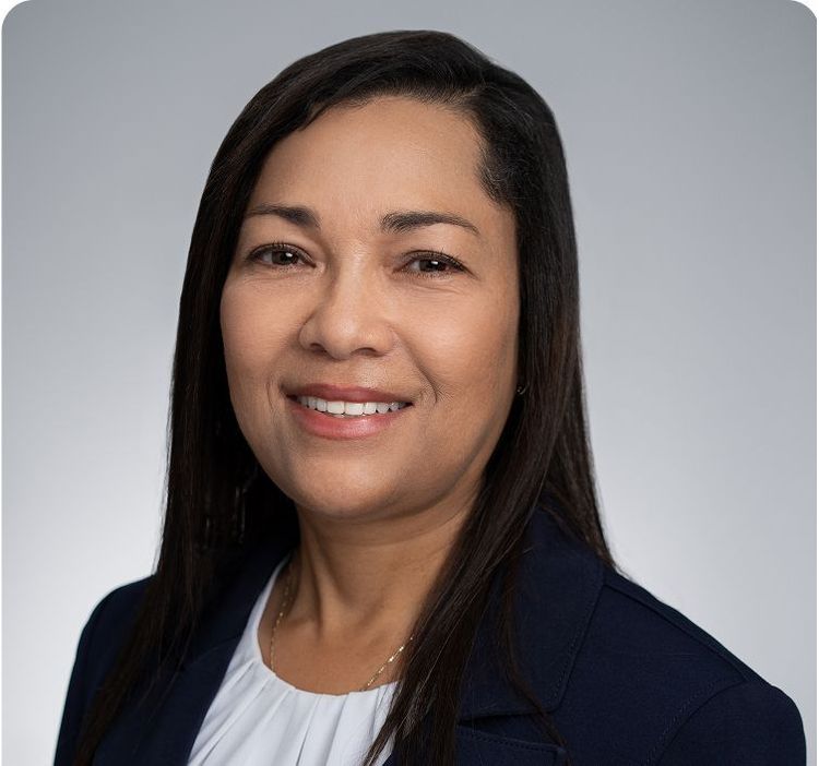 Woman smiling at camera